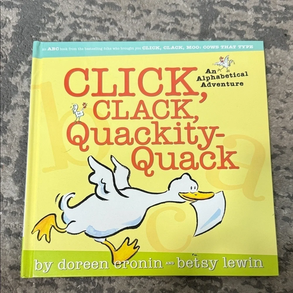 Scholastic Click, Clack, Quackity-Quack Book - Yellow and White